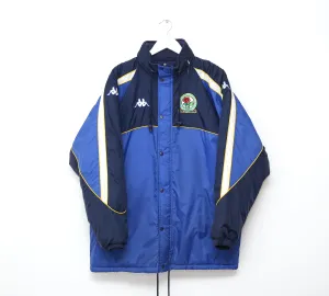 2000/02 BLACKBURN ROVERS Vintage Kappa Football Bench Coat Jacket (L)