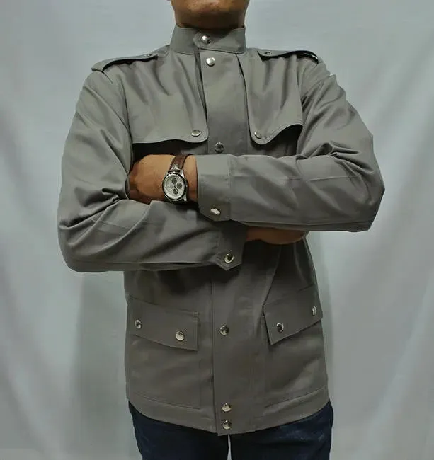 60s Outfits | Dim Grey Scooter Jacket