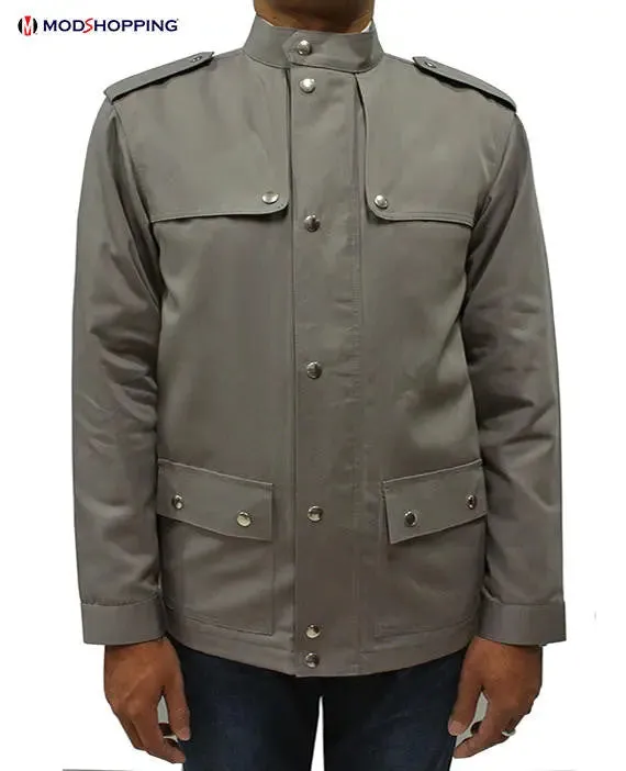 60s Outfits | Dim Grey Scooter Jacket