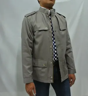 60s Outfits | Dim Grey Scooter Jacket