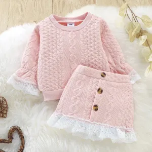 9-12 Month Pullover Sweatshirt   Skirt Set