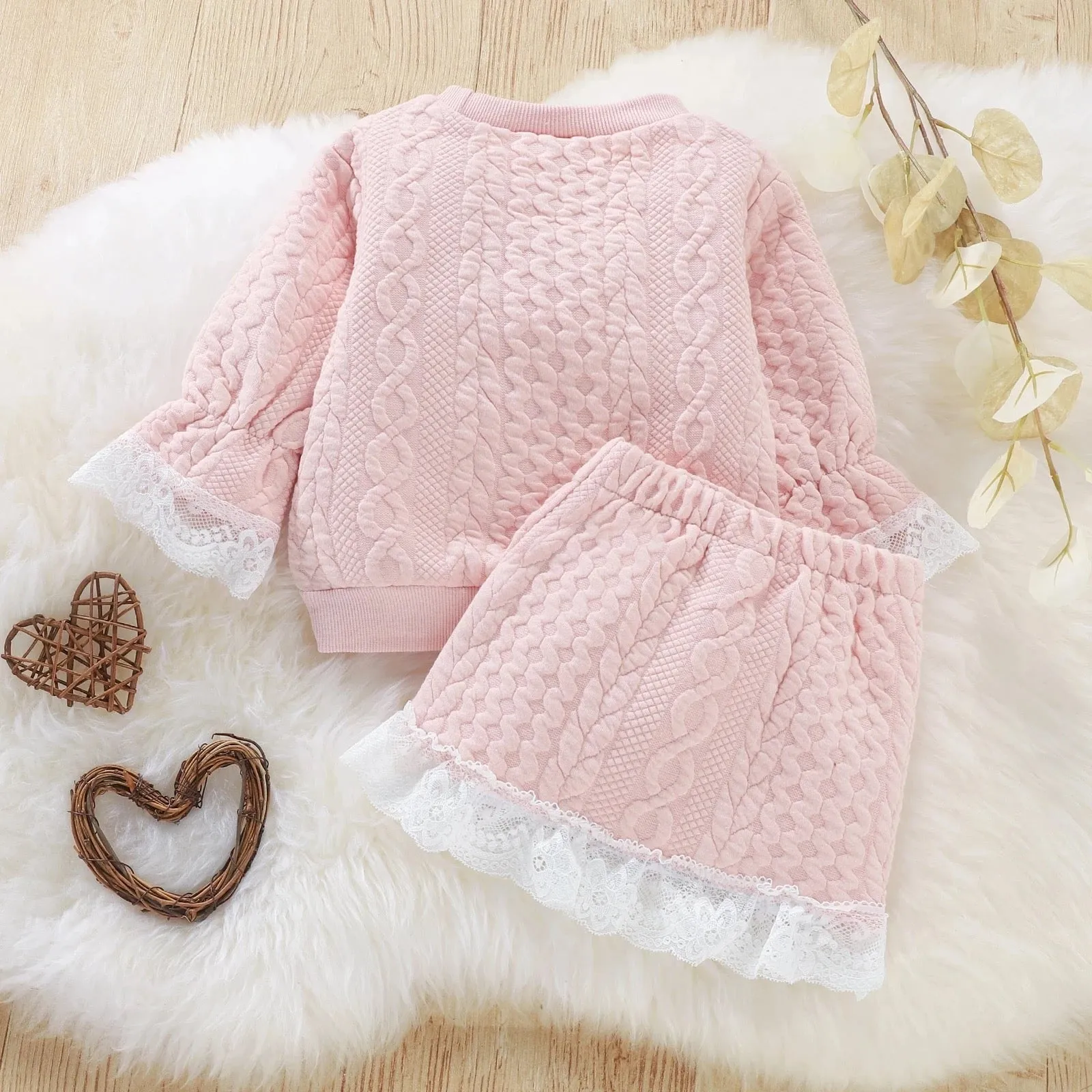 9-12 Month Pullover Sweatshirt   Skirt Set