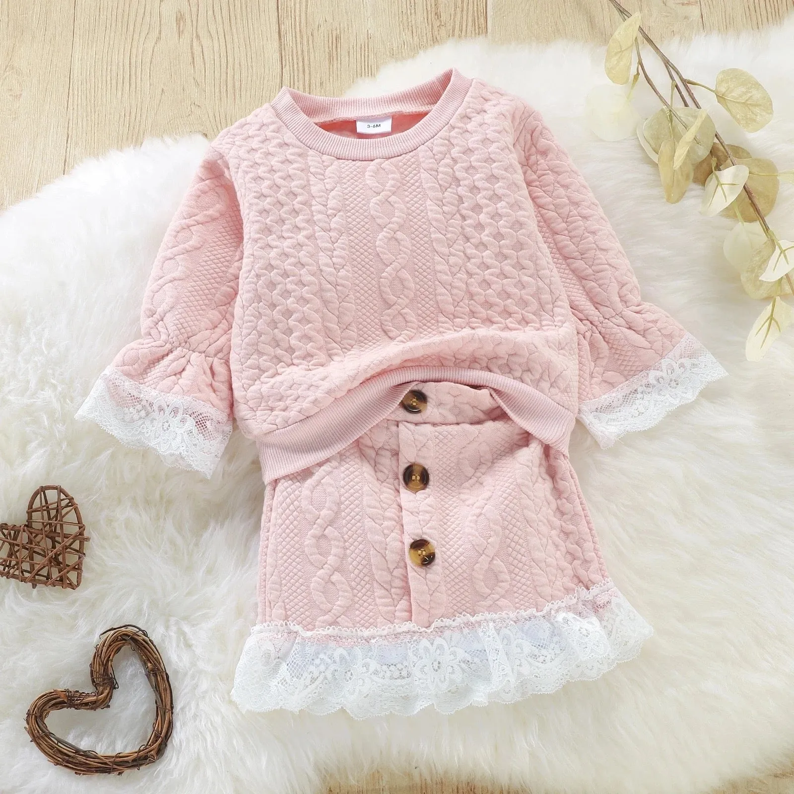 9-12 Month Pullover Sweatshirt   Skirt Set