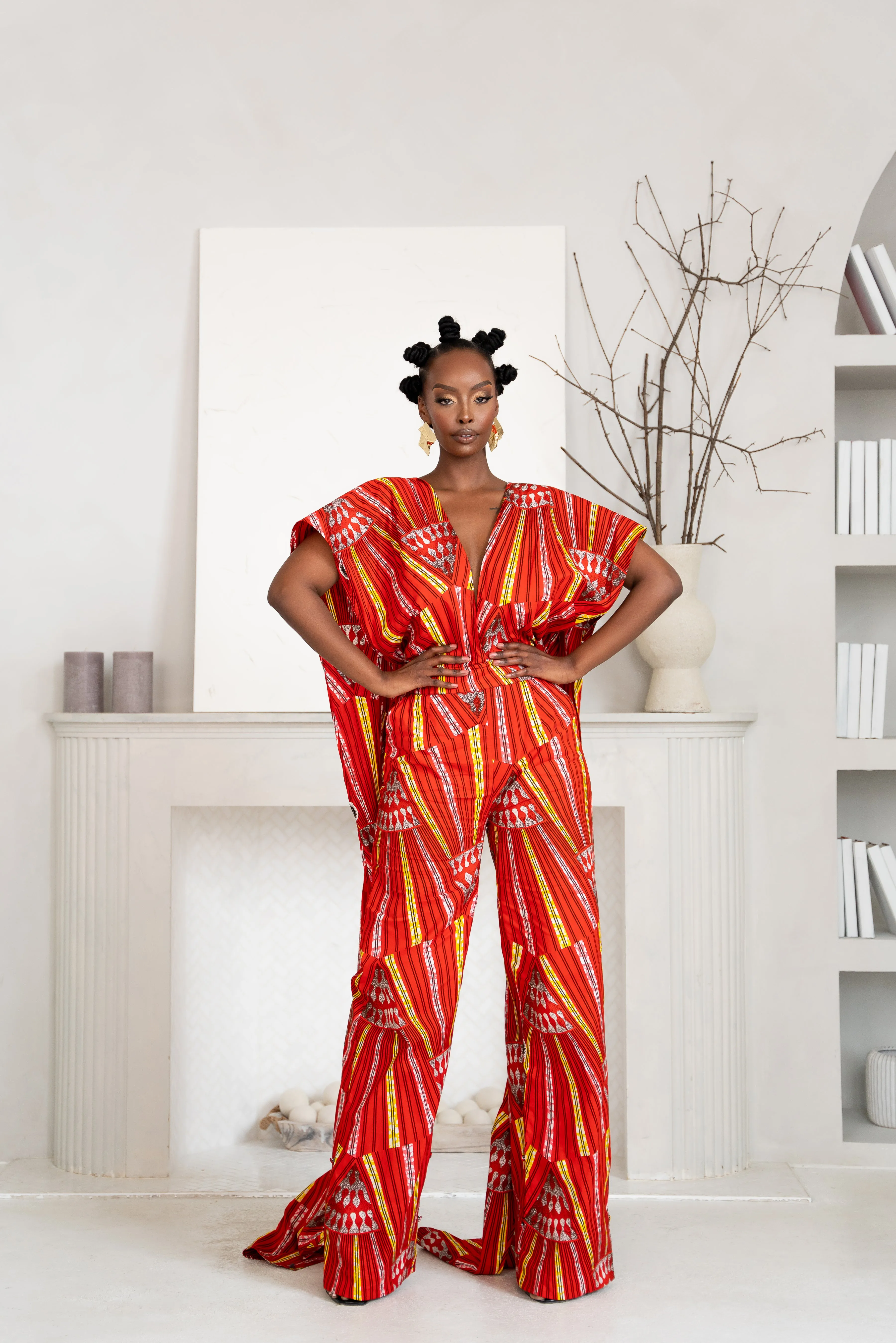 AFE African print infinity jumpsuit (3 LENGTH)