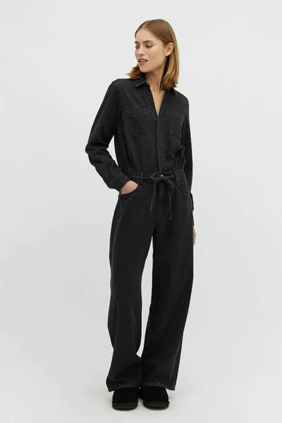 Alanka Denim Jeans Jumpsuit