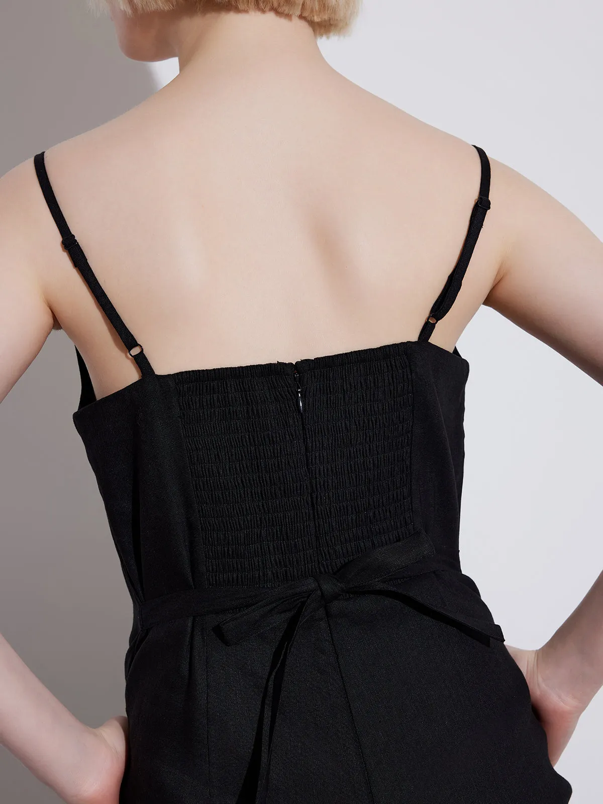 ASOBIO Sleeveless Wide-Leg Jumpsuit