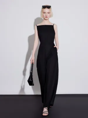 ASOBIO Sleeveless Wide-Leg Jumpsuit