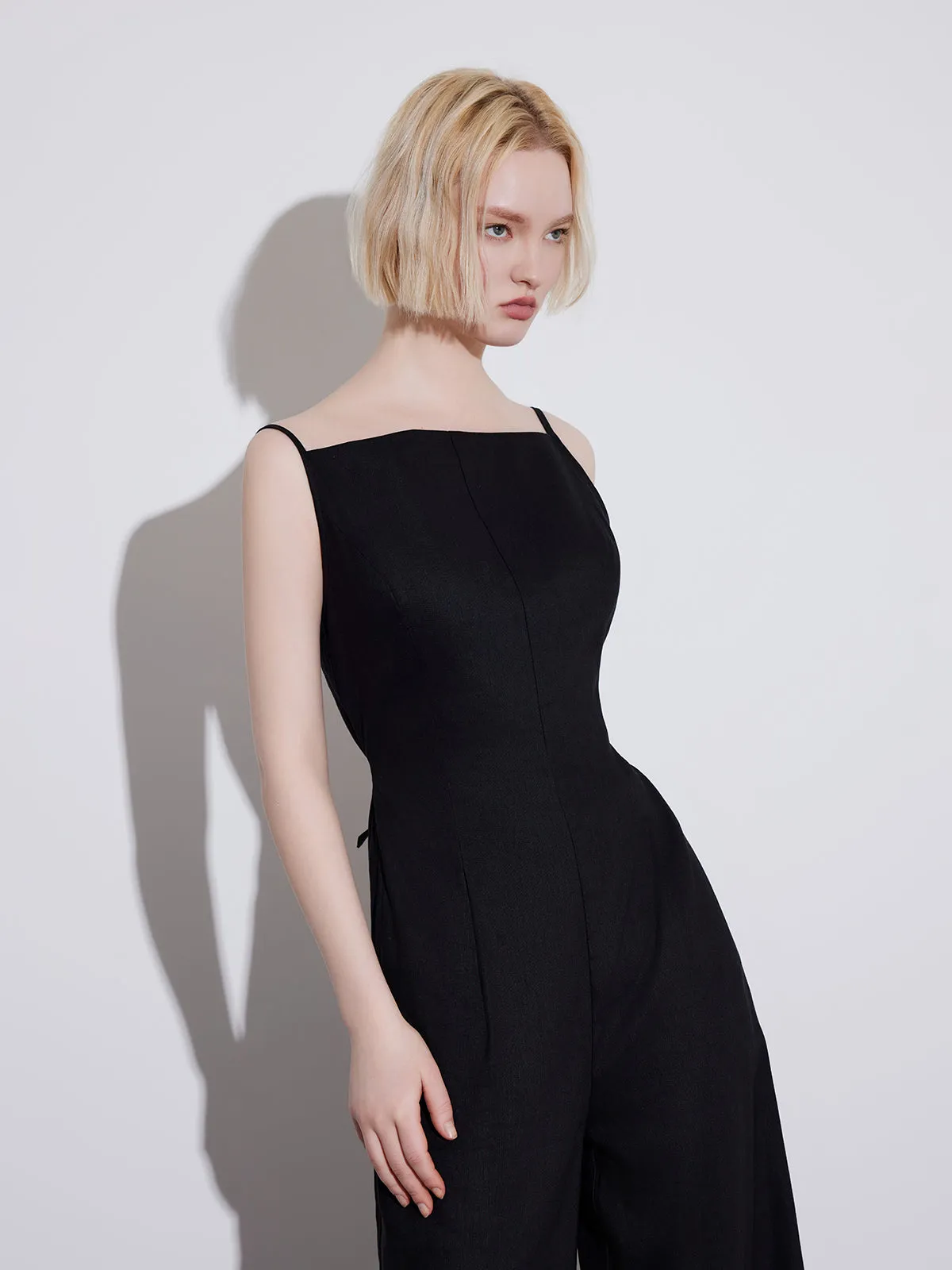 ASOBIO Sleeveless Wide-Leg Jumpsuit