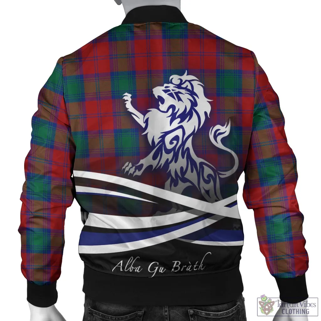 Auchinleck (Affleck) Tartan Bomber Jacket with Alba Gu Brath Regal Lion Emblem
