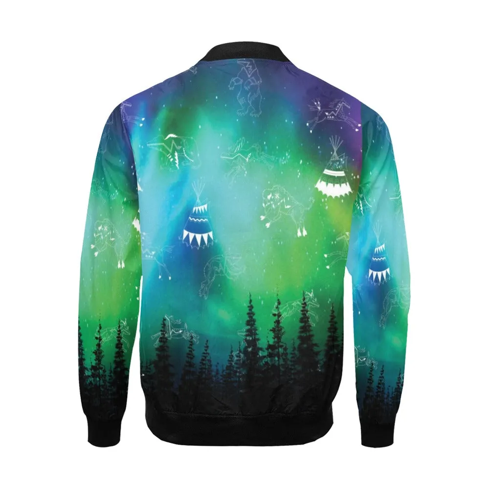 Aurora Medicine Animals Bomber Jacket for Men