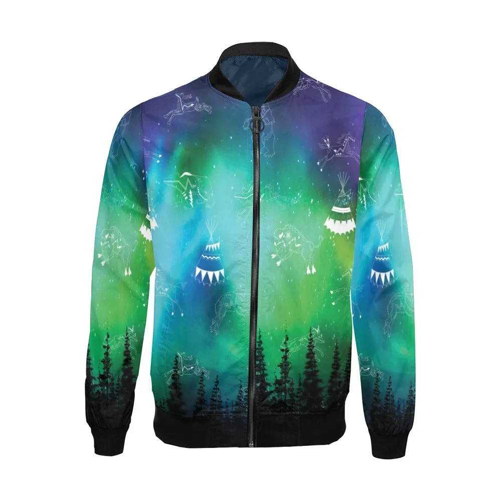 Aurora Medicine Animals Bomber Jacket for Men
