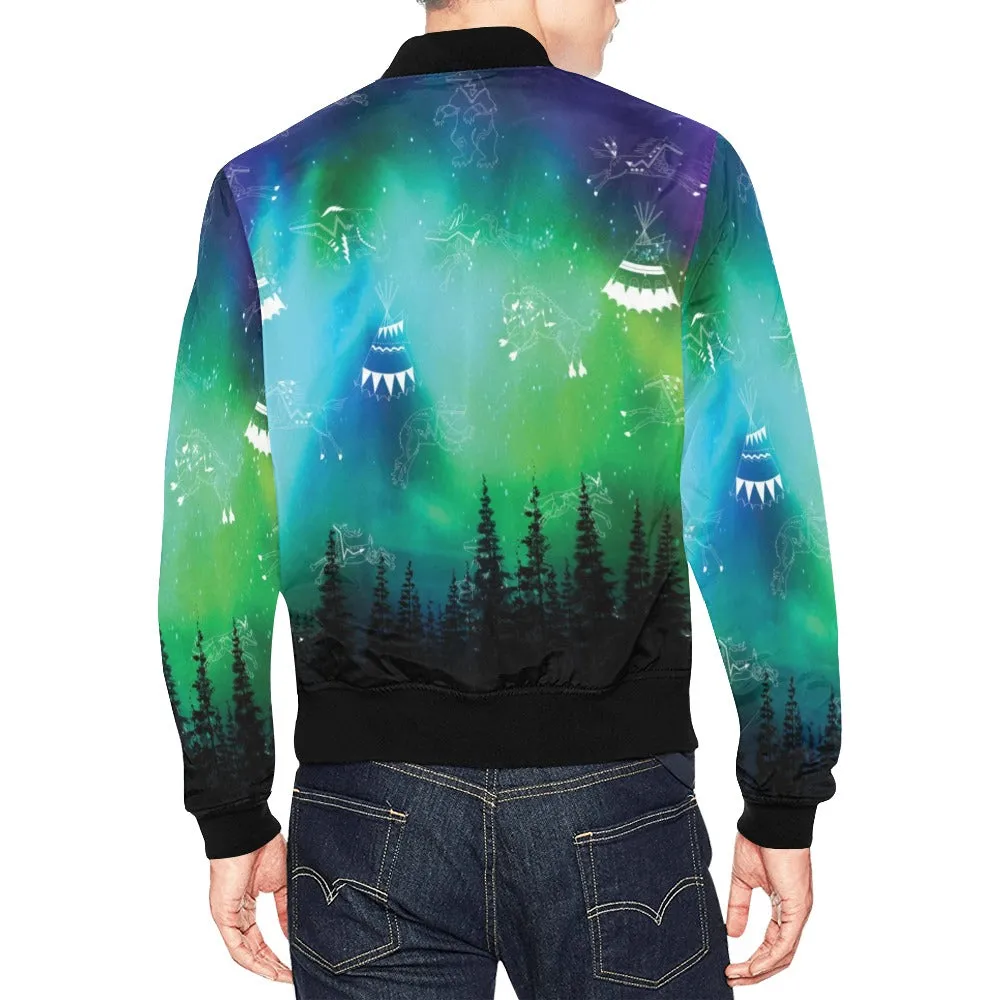 Aurora Medicine Animals Bomber Jacket for Men