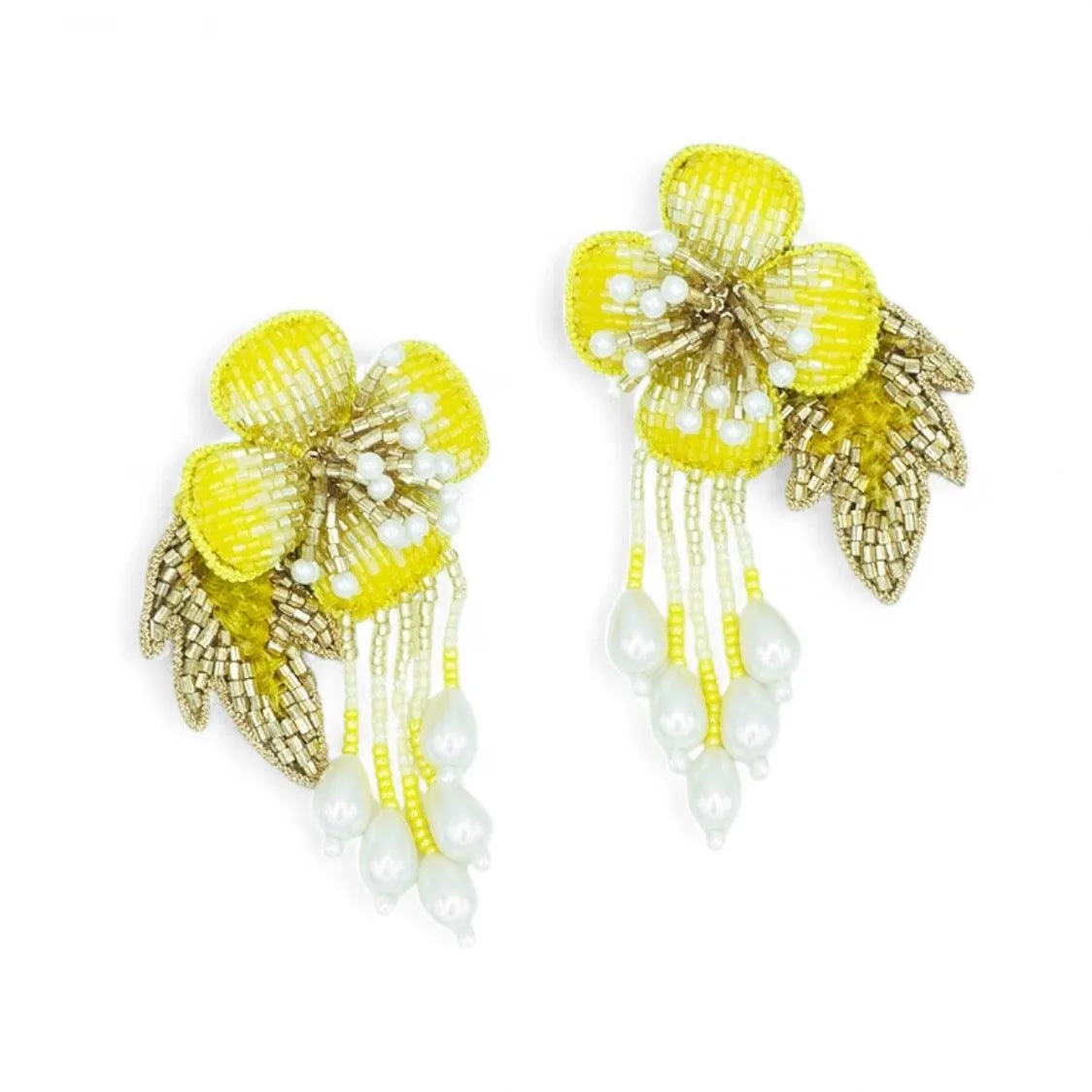 Autumn Earrings - Golden Yellow