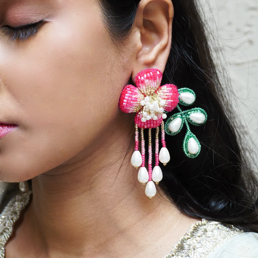 Autumn Earrings - Hot Pink