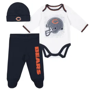 Bears Baby Boys 3-Piece Bodysuit, Pant, and Cap Set