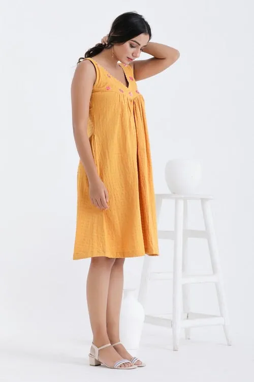 Bebaak Amara Lily Pure Cotton Hand Embroidered Dress