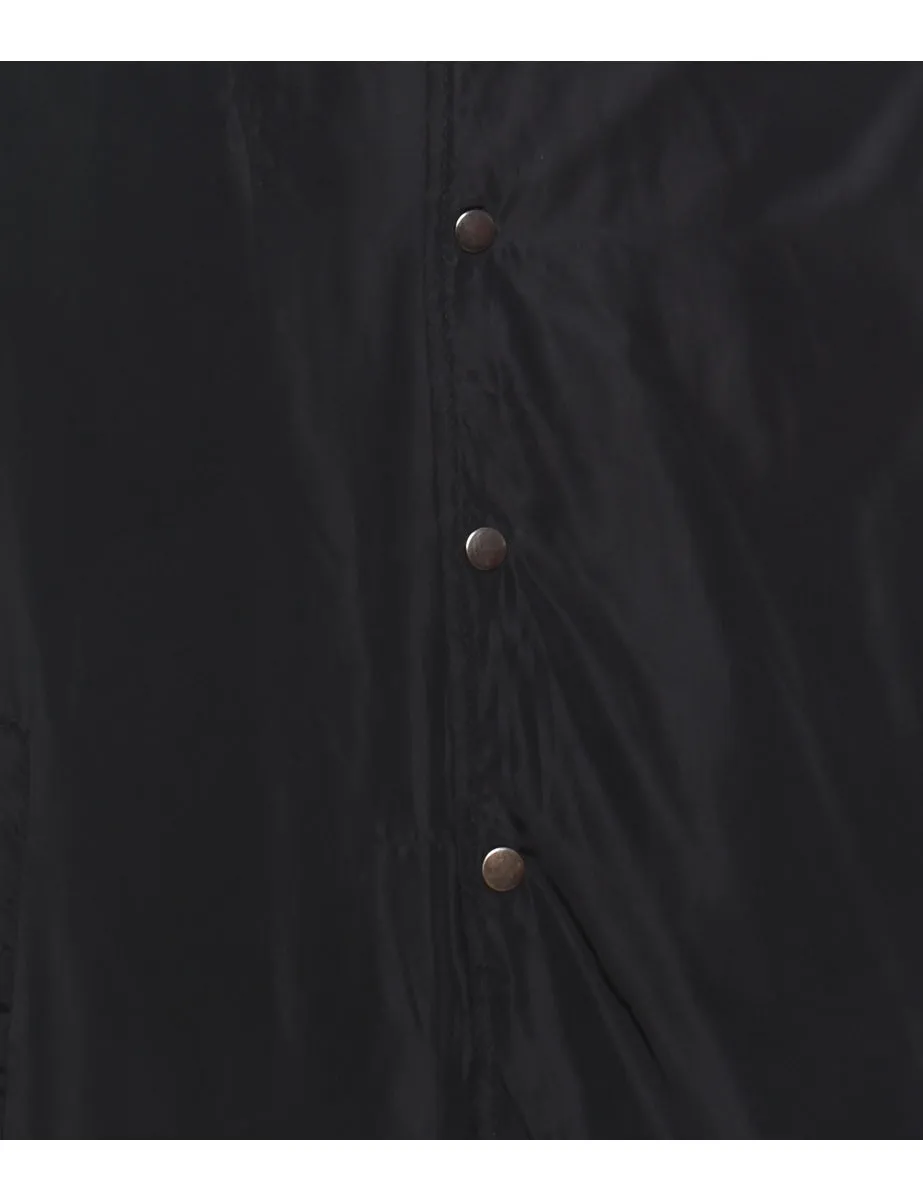 Black & White Contrast Bomber Jacket - L