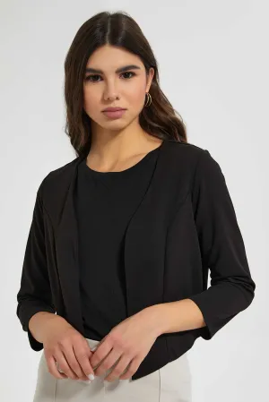 Black Cropped Jacket
