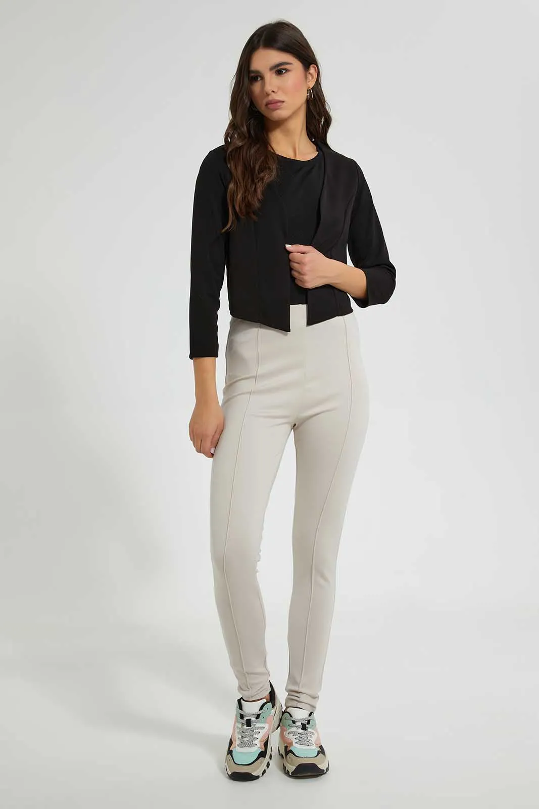 Black Cropped Jacket