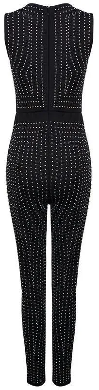 Black Embellished Jumpsuit