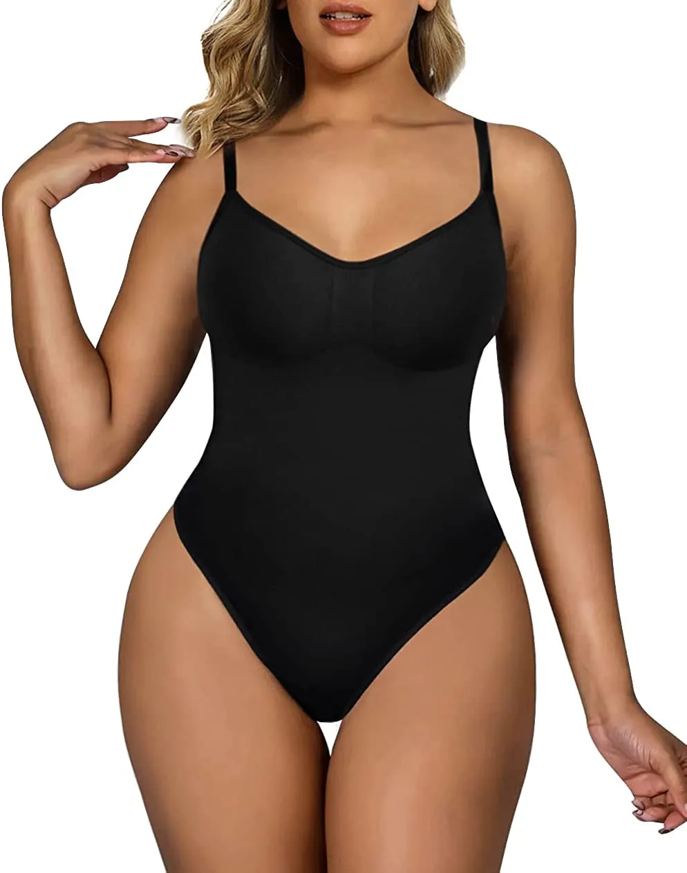 Bodysuit for Women Tummy Control Shapewear Seamless Sculpting Thong Body Shaper