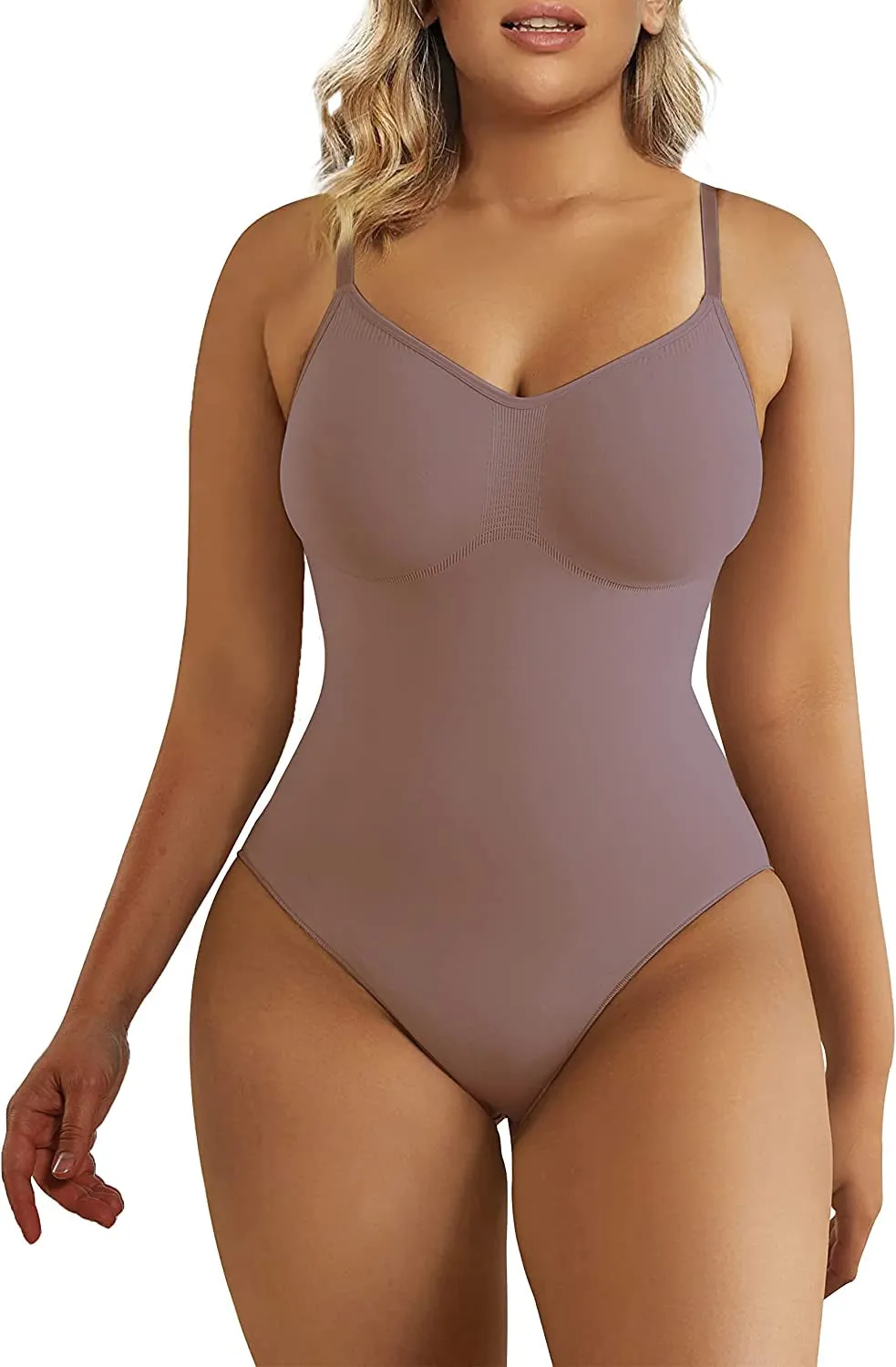 Bodysuit for Women Tummy Control Shapewear Seamless Sculpting Thong Body Shaper