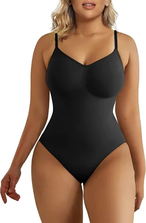 Bodysuit for Women Tummy Control Shapewear Seamless Sculpting Thong Body Shaper