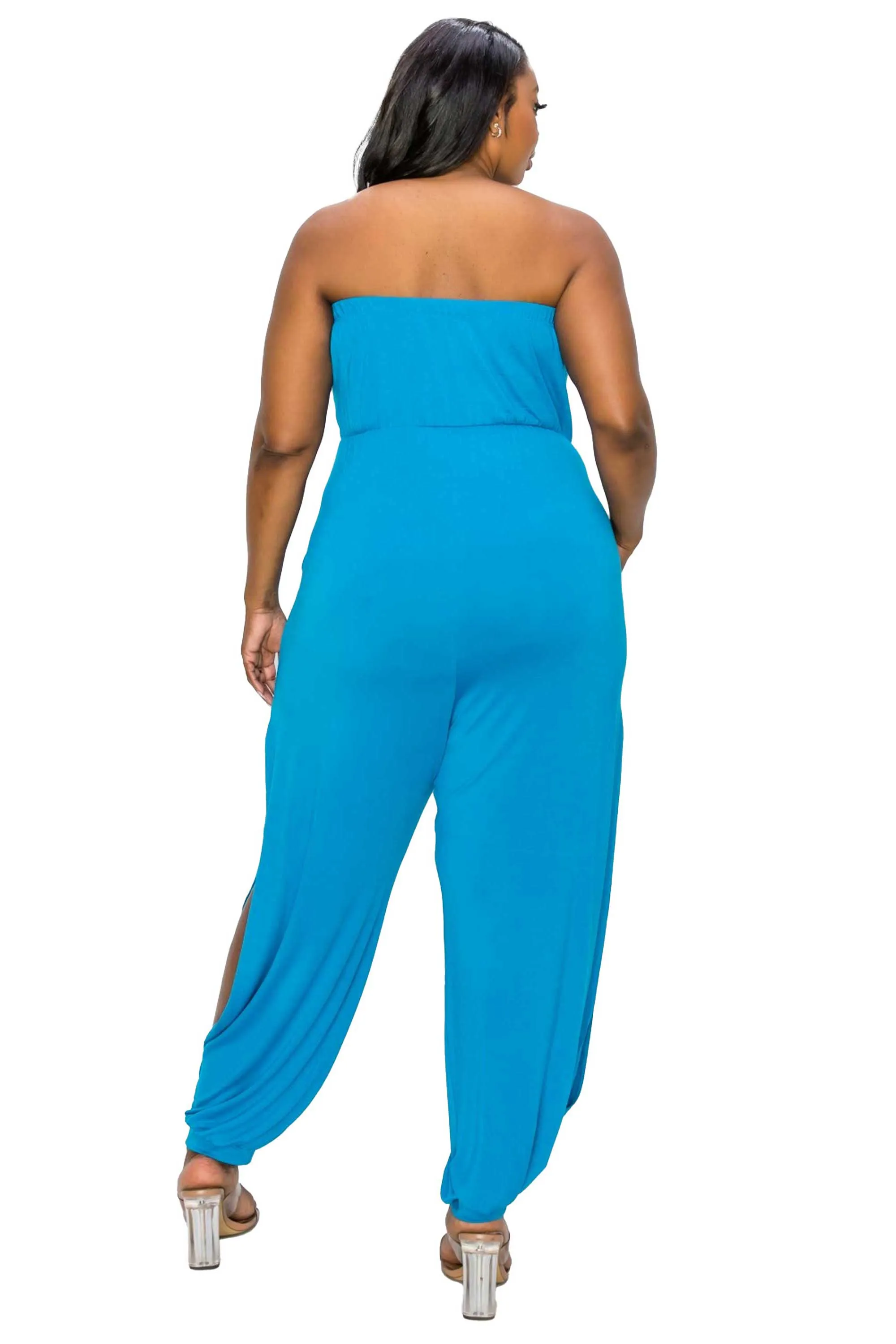 Boucie Sleeveless Jumpsuit w/ Leg Slit