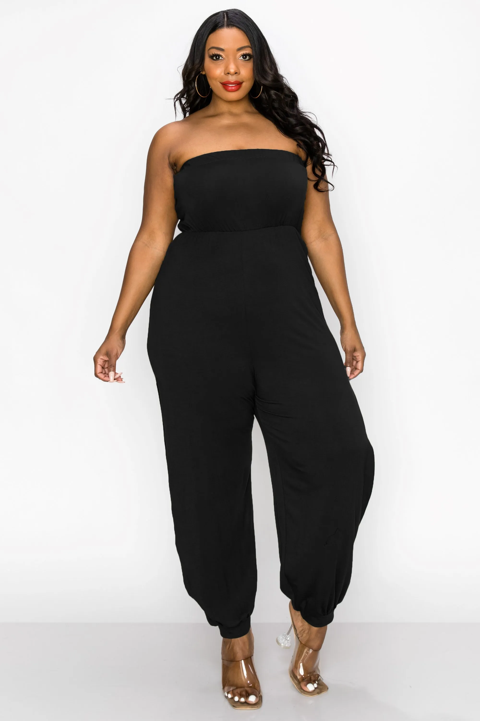Boucie Sleeveless Jumpsuit w/ Leg Slit