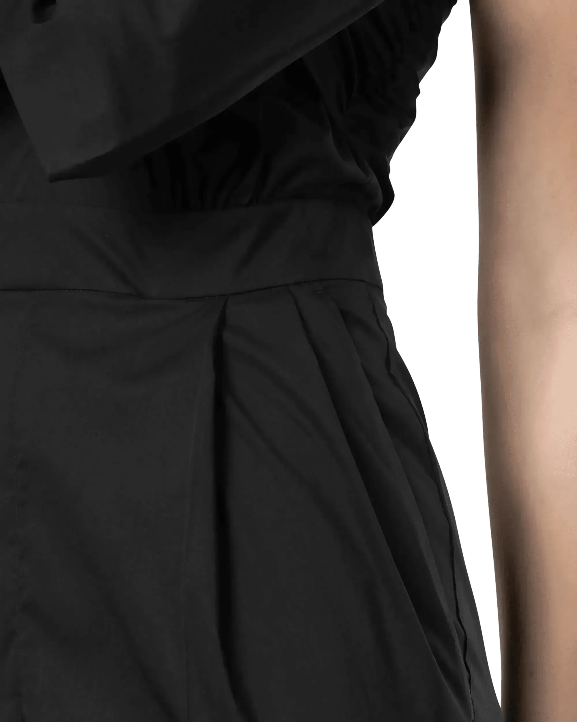 Bow-Detailed One Shoulder Jumpsuit