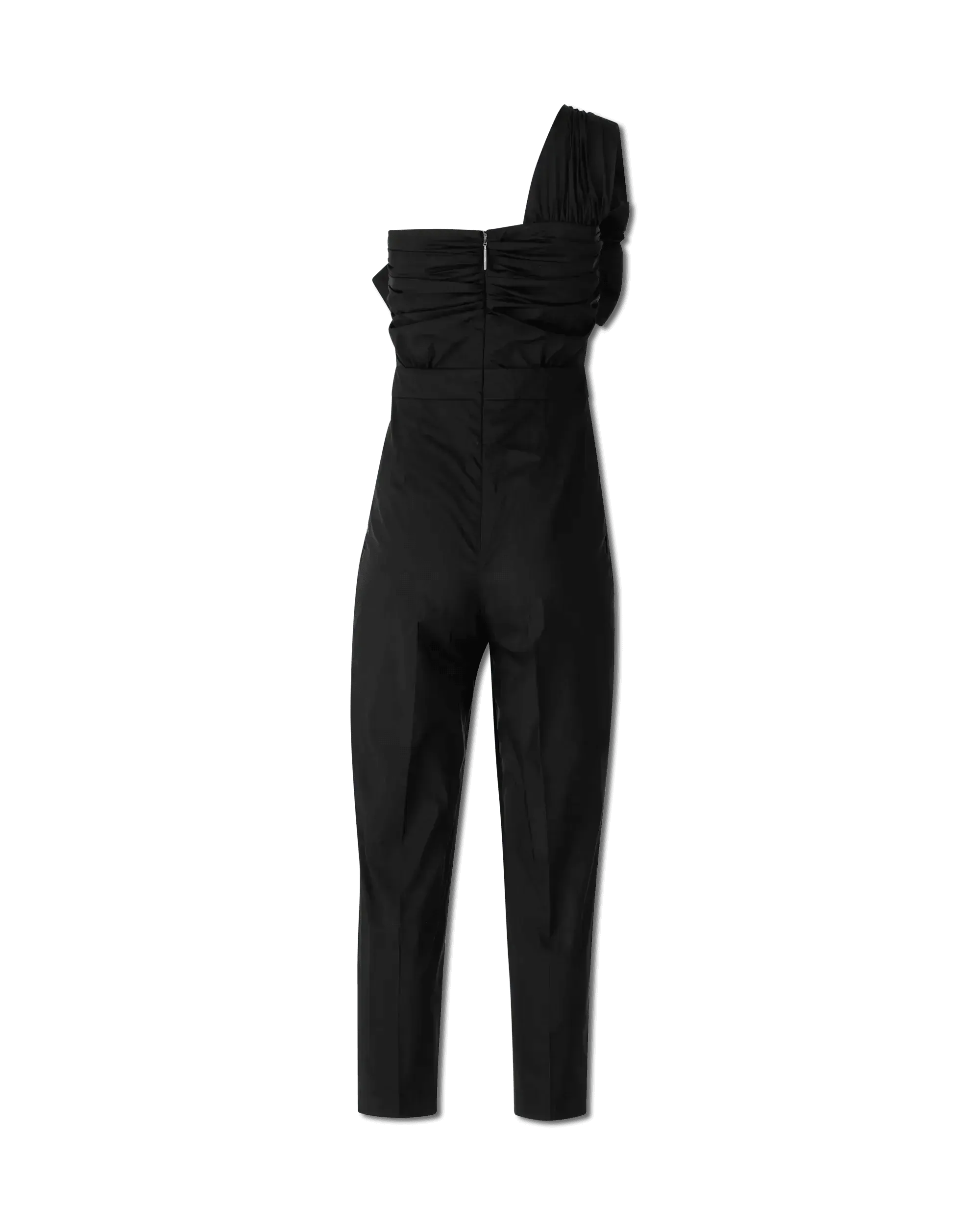 Bow-Detailed One Shoulder Jumpsuit