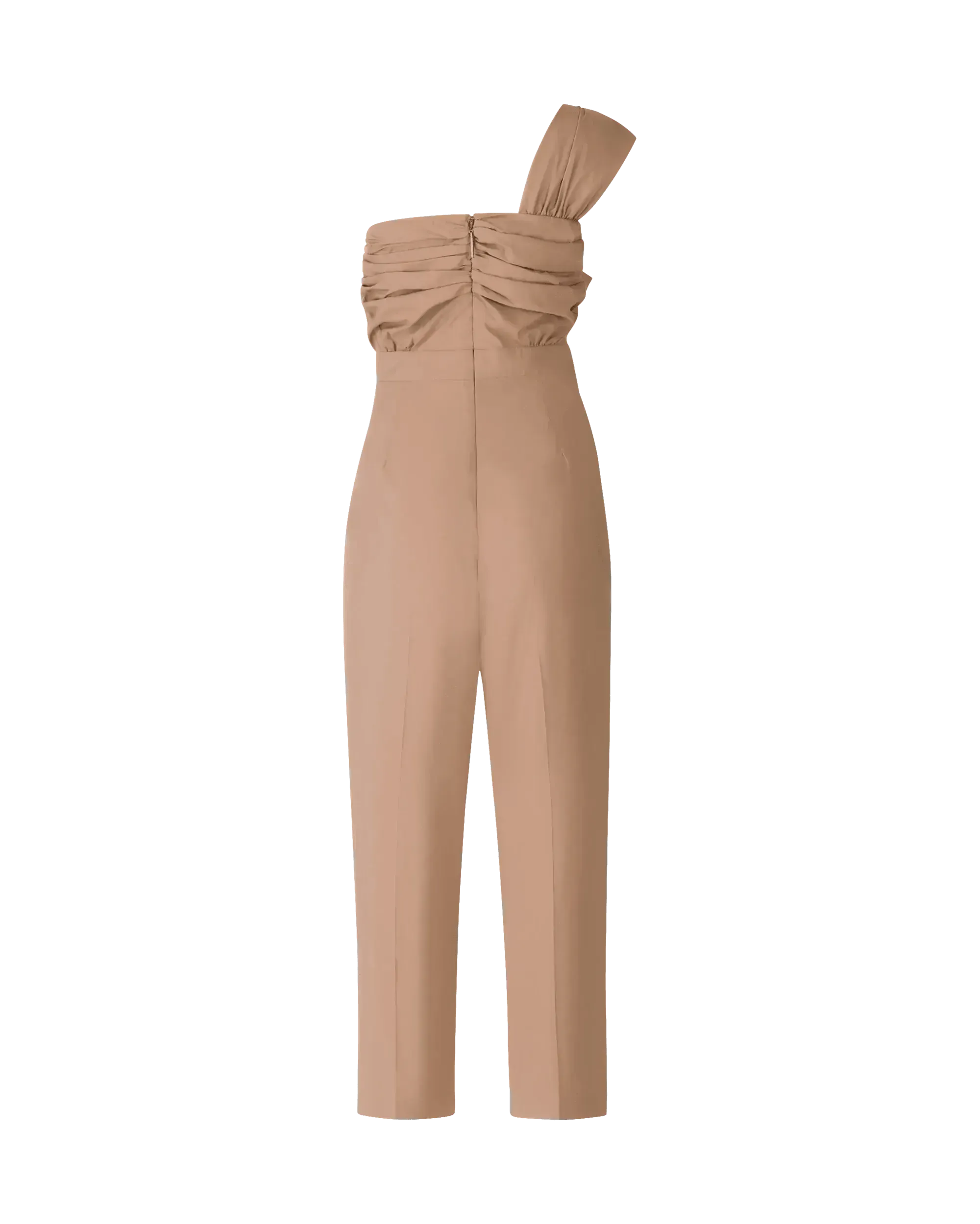 Bow-Detailed One Shoulder Jumpsuit
