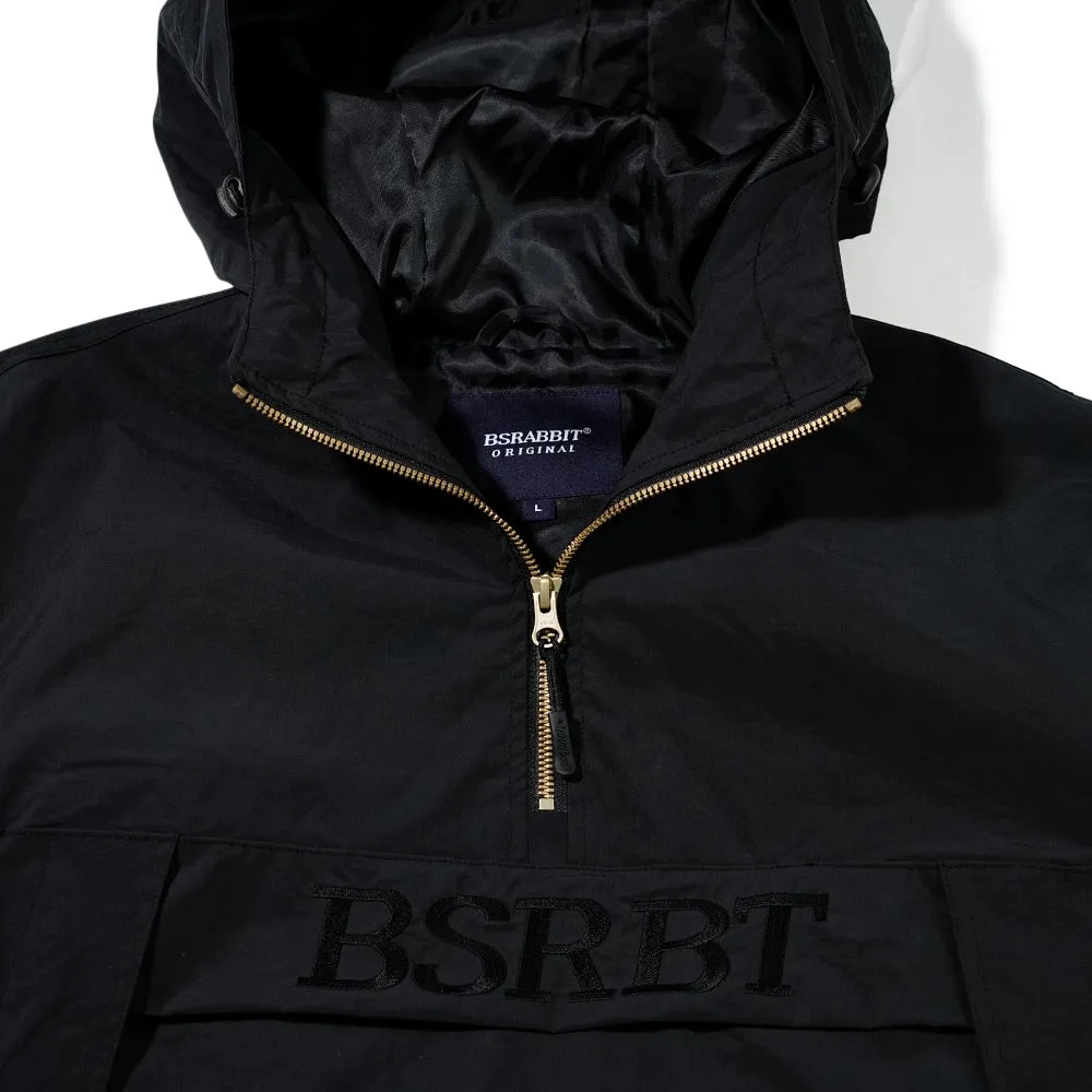 BSRBT HOODED ANORAK JACKET BLACK