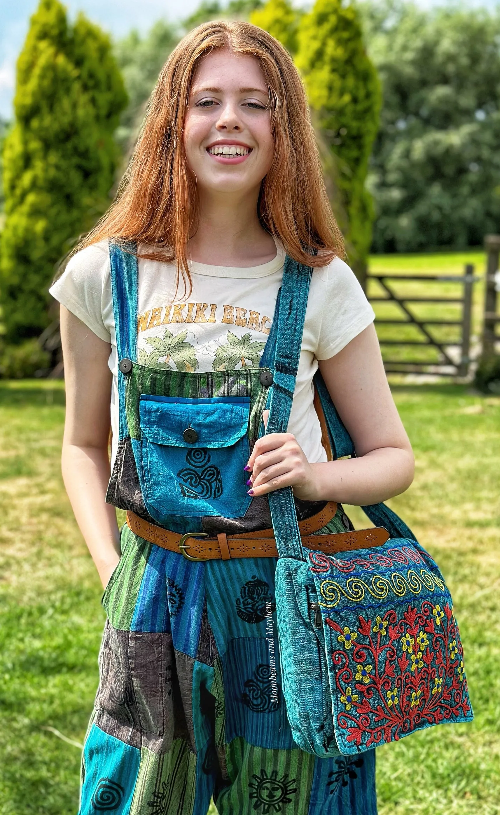 CAMDEN PATCHWORK SHORTS DUNGAREES / JUMPSUIT