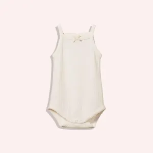 Camisole Bodysuit Pointelle - Natural