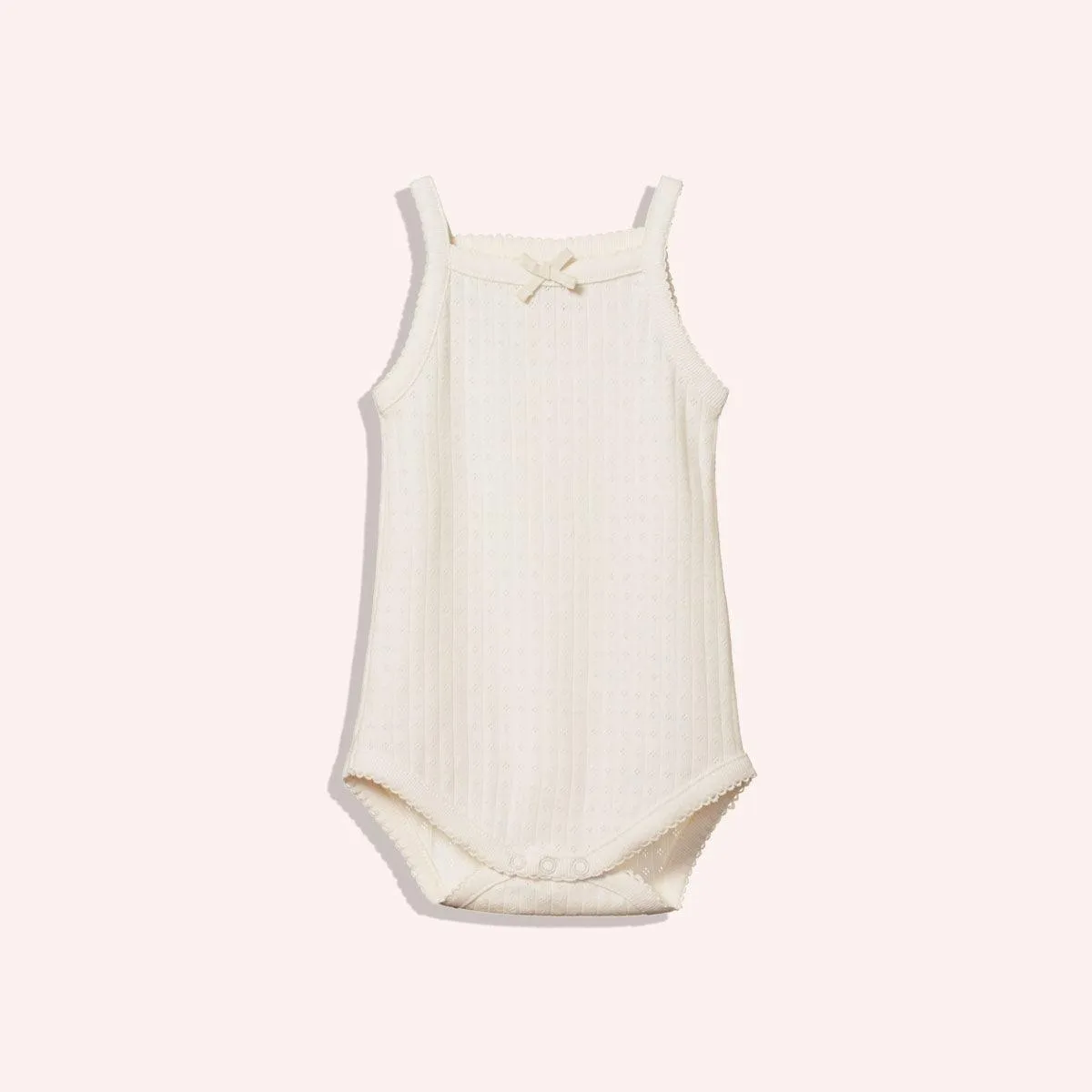 Camisole Bodysuit Pointelle - Natural