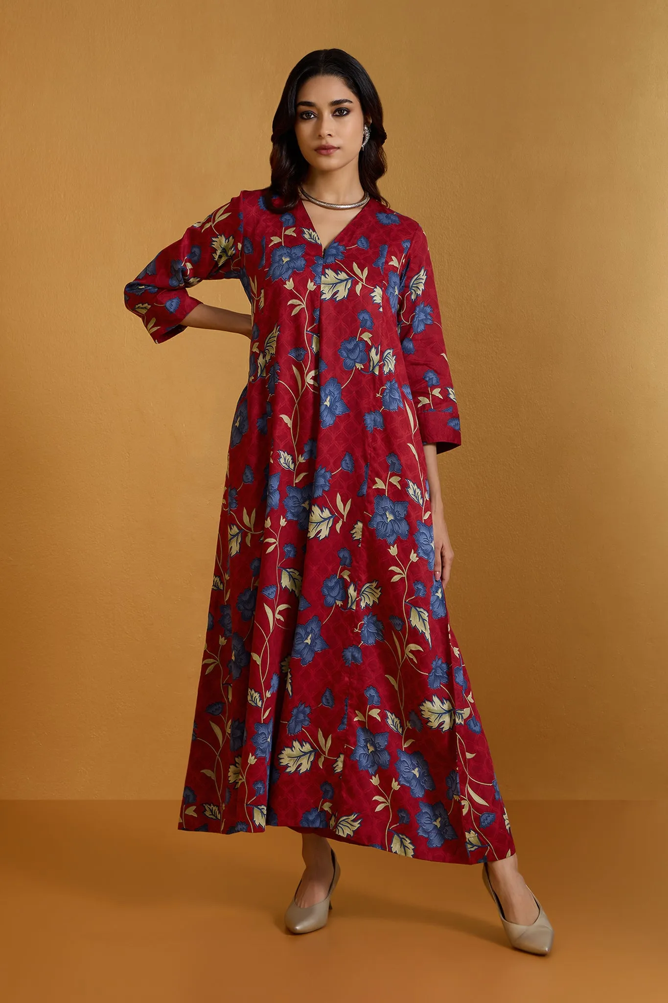 Cherry Garden Jumpsuit with Pockets