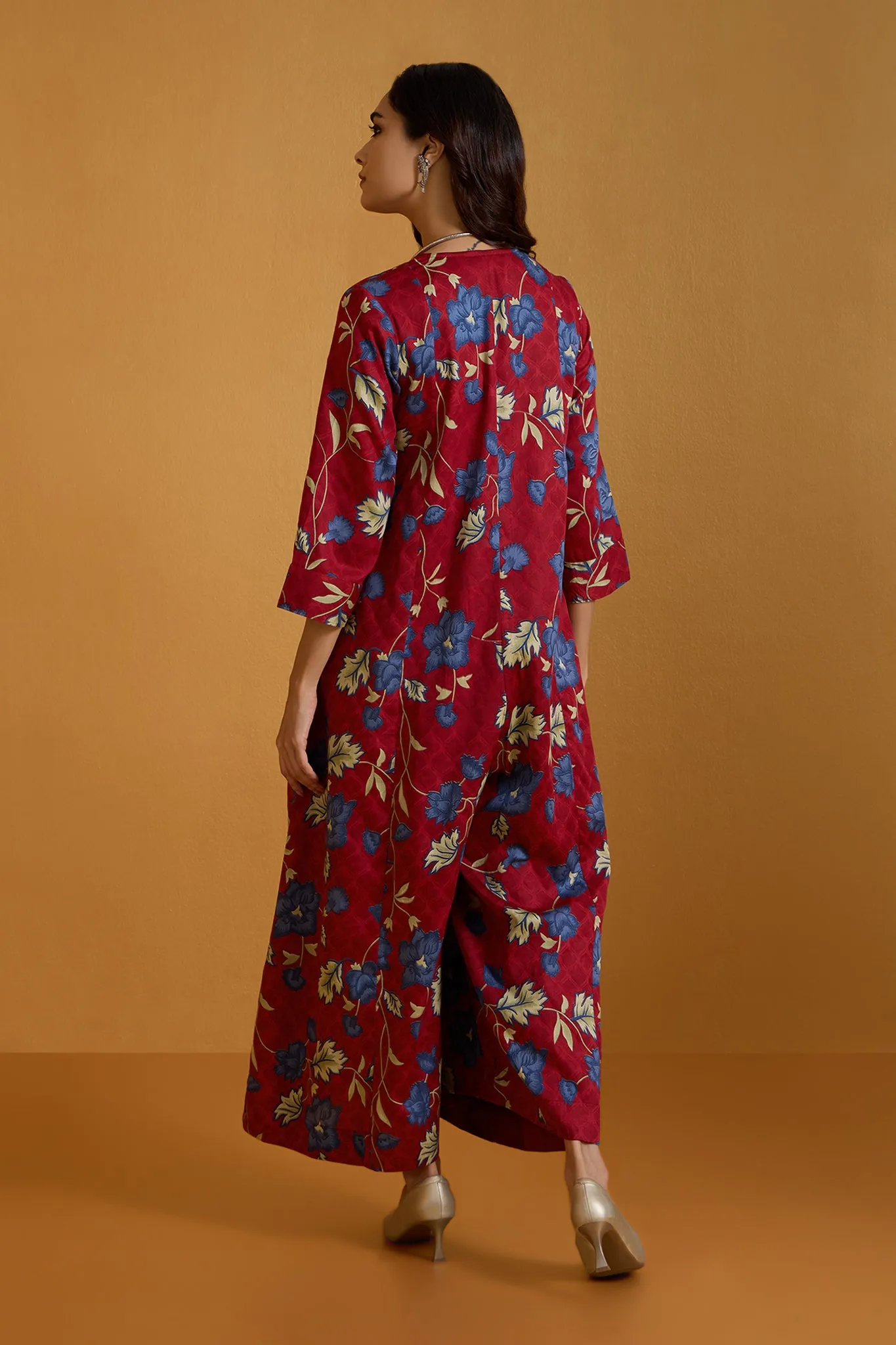 Cherry Garden Jumpsuit with Pockets