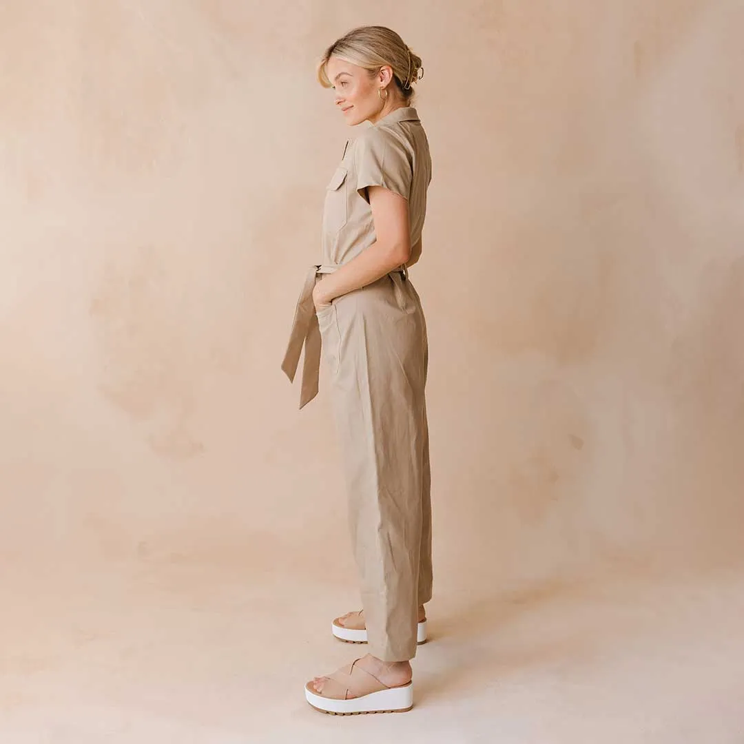 City Jumpsuit, Brown Canvas