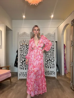 Coast - Alexandra Farmer Cutout Balloon Sleeve Maxi Dress