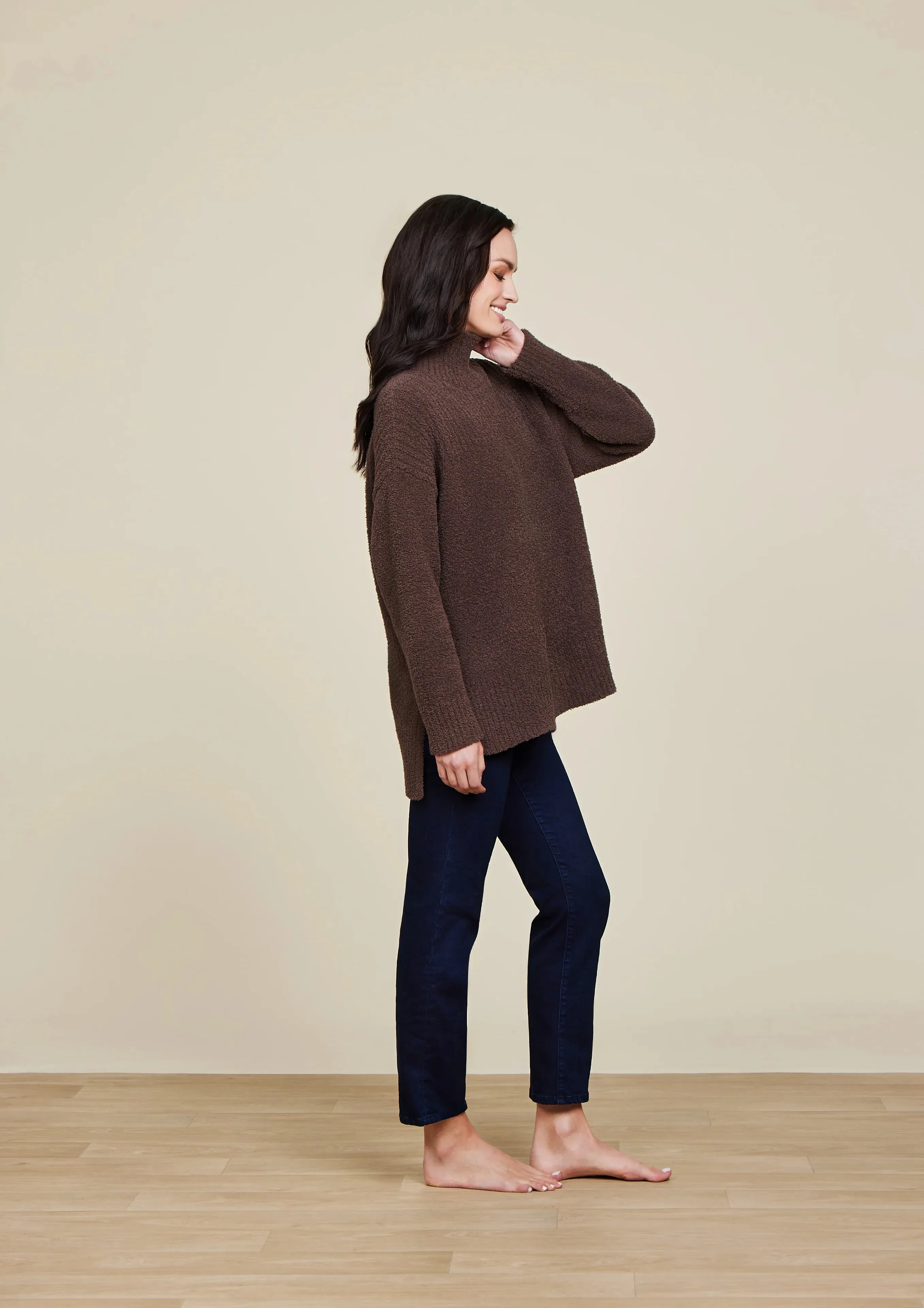 CozyChic® High Low Pullover - Java