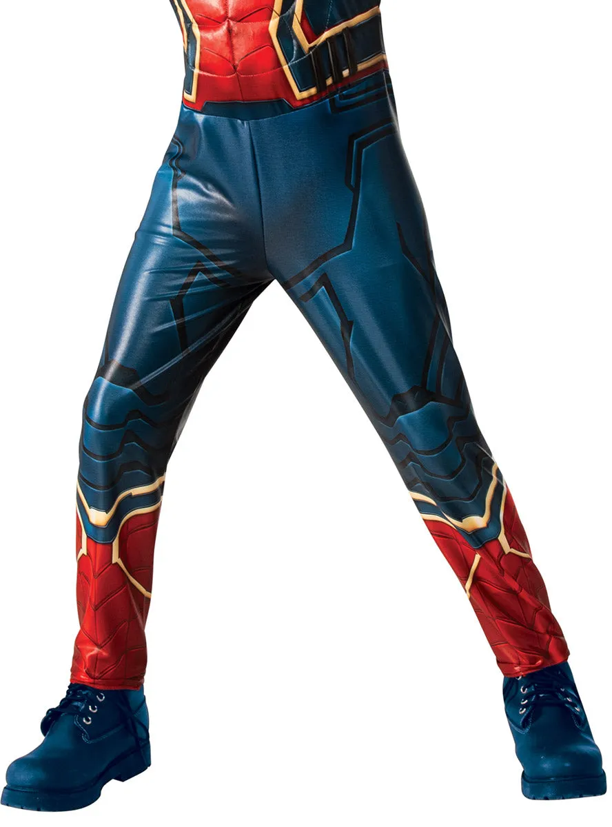 Deluxe Boys Iron Spiderman Muscle Chest Costume