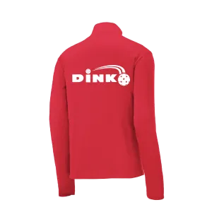 Dink Pickleball | Men's 1/4 Zip Long Sleeve Pullover Athletic Shirt | 100% Polyester
