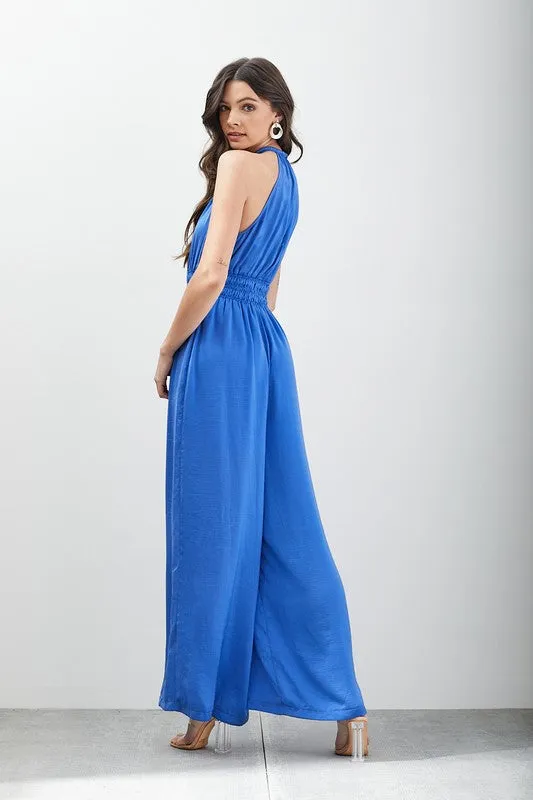 Do   Be Collection Junior High Neck Sleeveless Jumpsuit