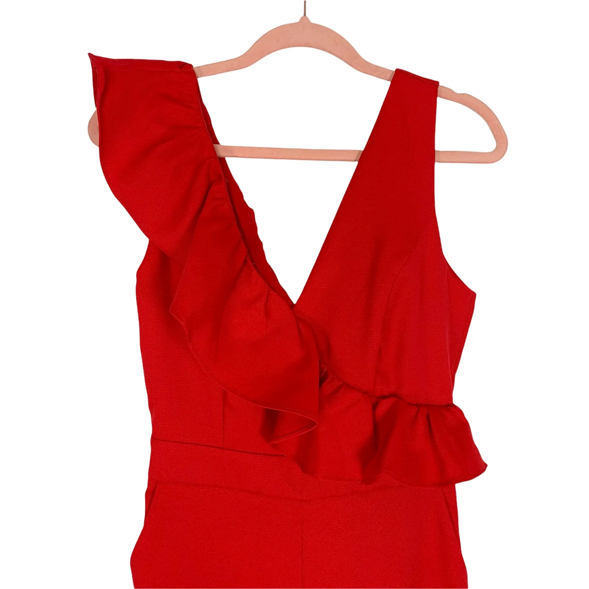 DO BE Red Wide Leg Jumpsuit NWT- Size S