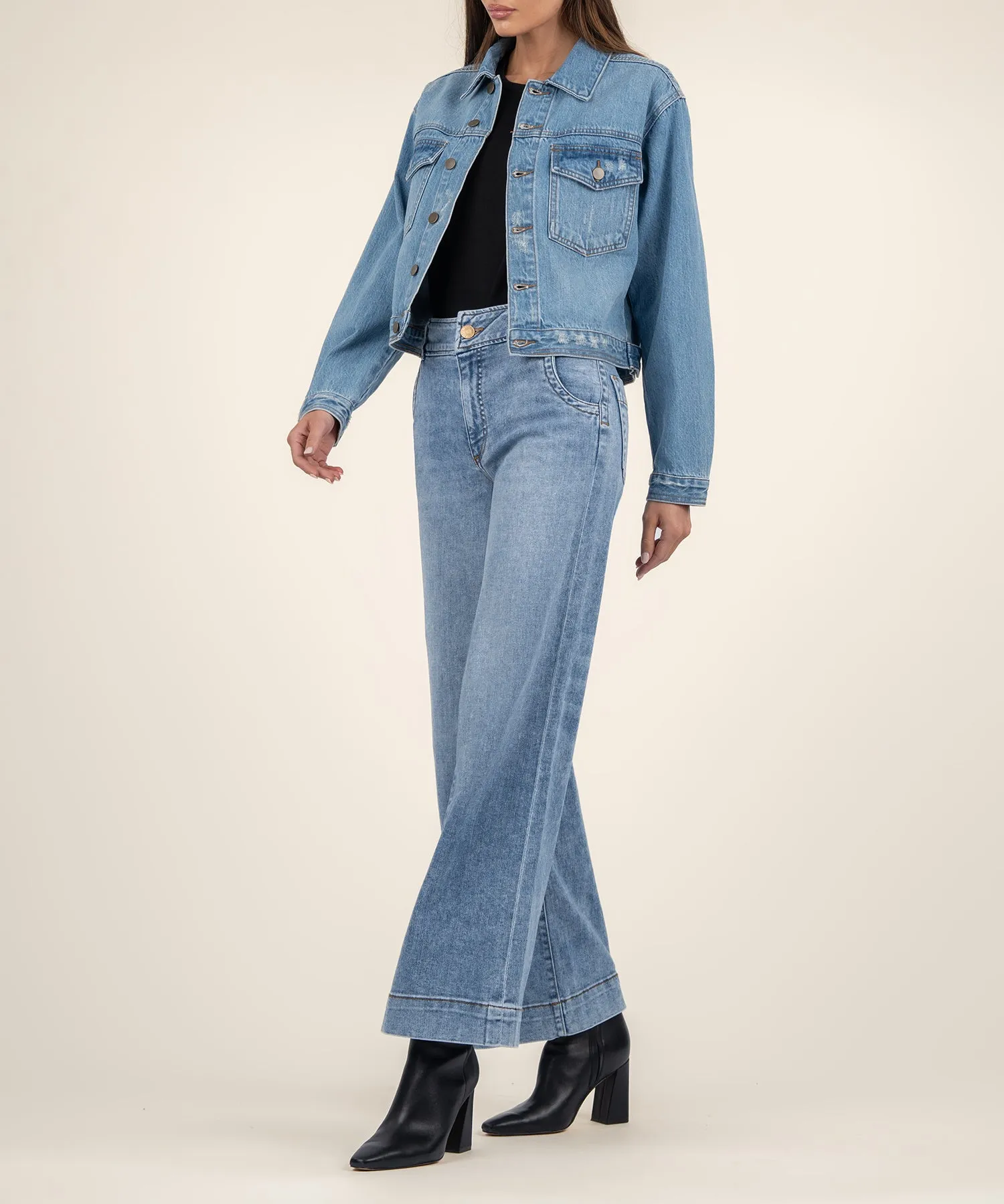 Dolly Crop Denim Jacket - Holiday Deal
