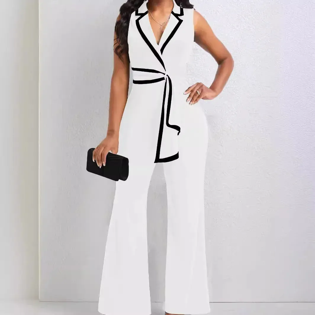 Dressy Casual Sleeveless Jumpsuit