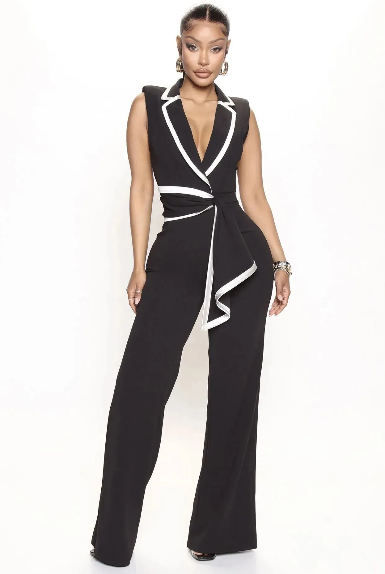 Dressy Casual Sleeveless Jumpsuit