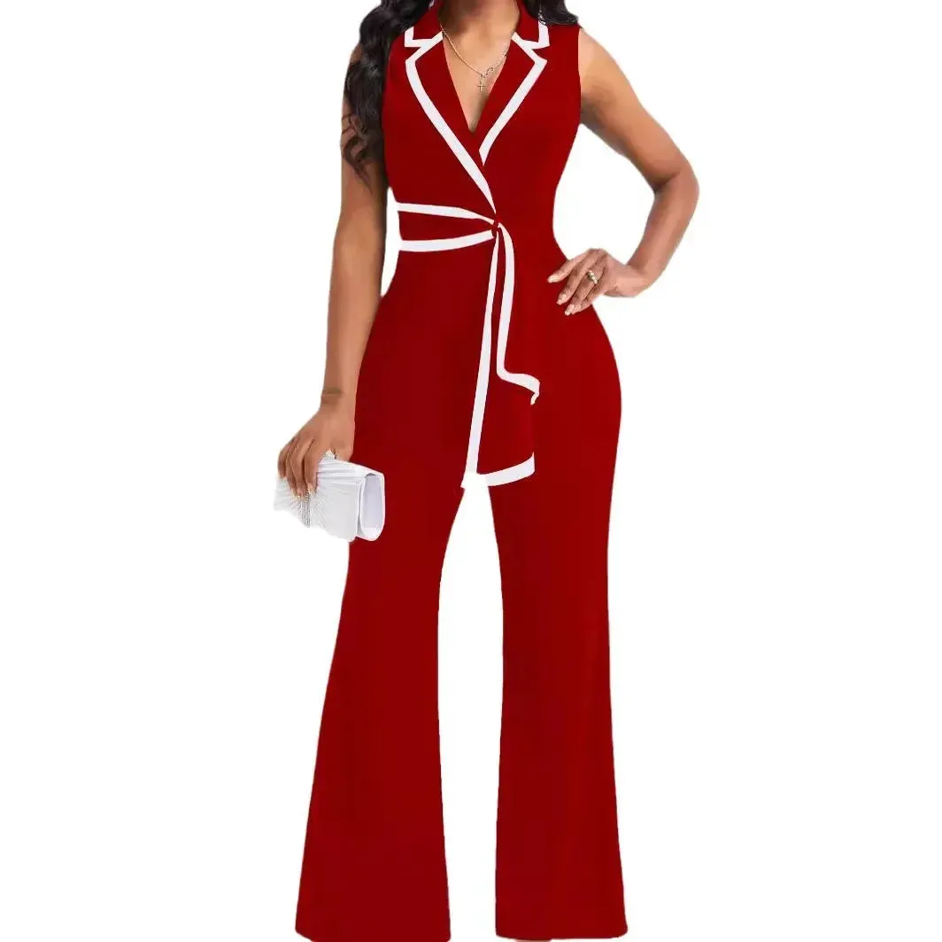 Dressy Casual Sleeveless Jumpsuit