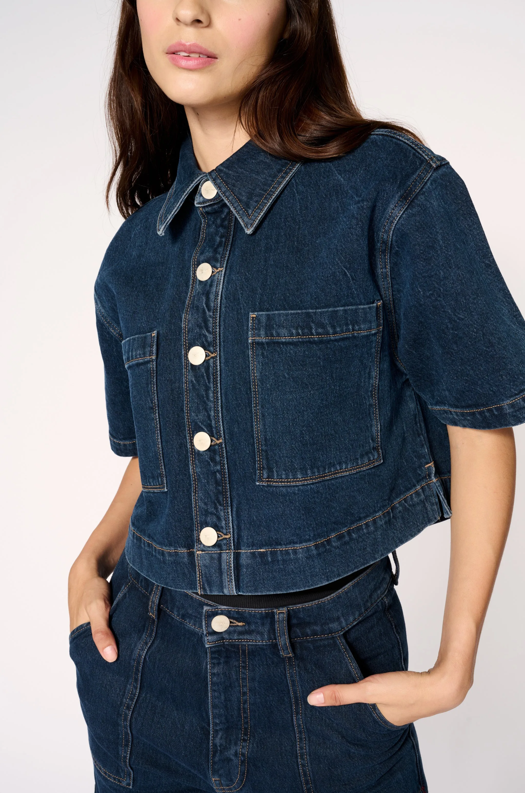 ELS - CROPPED SHIRT JACKET | SPEECHLESS